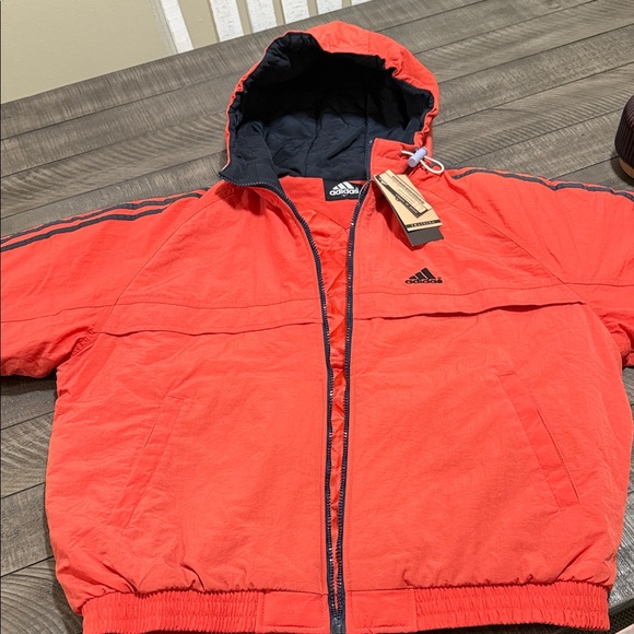 Adidas Vibrant Red Hooded Jacket